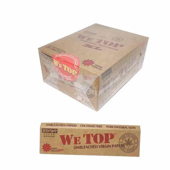 Wetop OEM-Rollenpapier, ungebleichte braune Blättchen, XL-Papierrolle